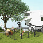 PawHut - Parc à chiens robuste en métal à 16 panneaux pour intérieur et extérieur - 23,5 po H-Garde votre animal en sécurité tout en offrant plus d'espace pour jouer, dormir et faire de l'exercice