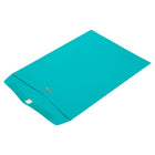 JAM Paper - Enveloppes ouvertes pour catalogue en papier Brite Hue recyclé à attache parisienne, 10 x 13 po, bleu mer, 100/bte-Ouverture : côté court