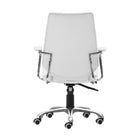 Zuo Enterprise Low Back Office Chair - White-3 year limited warranty