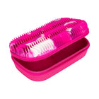 Zipit Wavey Silicone Top Storage Box - Pink-Dimensions: 8.2" L x 5.3'' W x 2.9'' D 