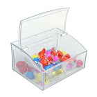 Azar Container - 7" H x 11.75" W x 9.75" D - Clear-Sits on counter or shelf