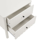Modway Emmeline Scalloped 2-Drawer Nightstand - White-8