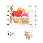 BIOS Living Memory Care Jigsaw Puzzle - Cute Kittens-The board displays the picture of the puzzle and can be used as a helpful guide when placing pieces