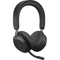 Jabra Evolve2 75-USB-C MS Stereo Headset - Black-Headset Style: Stereo