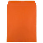 JAM Paper 10 x 13 Open End Catalog Envelopes with Gum Closure, Brite Hue Orange Recycled, 50 Pack (87766I)-Size: 10 x 13 inches