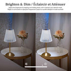 Bell+Howell Addison Elegant LED Cordless Table Lamp - Gold-Adaptable lighting modes: choose warm, white, or daylight modes to match reading, work, or relaxing ambiance