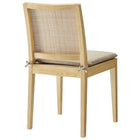 Modway Ovard Wood and Rattan Dining Chair - Natural-Fully Assembled