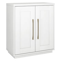 Hudson&Canal Tillman 28"W Accent Cabinet - White-Modern contemporary design for your home office, bedroom, or living spaces