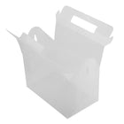JAM Paper Plastic Lunchbox - 4 3/4" x 7 3/4" x 4 3/4" - Clear Grid -Sold individually