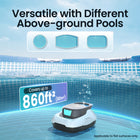 Aiper Scuba 800 Cordless Robotic Pool Cleaner - Automatic Pool Vacuum for Flat Above-Ground Pools - 860 sq ft-1-Year Warranty Included