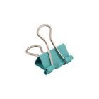 JAM Paper Colourful Binder Clips - Small - 3/4" - Teal - 25 Pack-Quantity: 25 Clips per Pack | Durable and Reusable