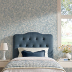 Modway Annabel Stain-Resistant Performance Velvet Twin Headboard - Cadet Blue-Wood Blend Frame