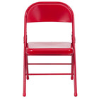 Flash Furniture – Chaise pliante en métal HERCULES à 3 barreaux et à 2 pivots, rouge (HF3MC309ASRED)-Chaise pliante en métal