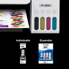 Epson - T522 Bouteille d’encre - Capacité standard - Magenta-Modèles compatibles: ET-2400, ET-2720, ET-2800, ET-2803, ET-2840, ET-4700, ET-4800, ET-4810