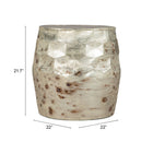 Zuo Pam Side Table - Antique Beige-3 year limited warranty