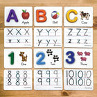 Teacher Created Resources Alphabet & Numbers Learning Cards - Set of 75-Letters and numbers will stick to any magnetically-receptive surface for further learning and play