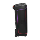 JBL PartyBox Ultimate - Massive Party Speaker with powerful sound, multi-dimensional lightshow, and splashproof design-Get the party rolling with wide, sturdy wheels and an easy-to-grip handle that makes this big speaker surprisingly easy to transport. A simple but effective cable management setup makes sure the cords never get in your way.