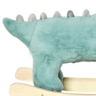 Qaba - Cheval à bascule en peluche sur rockers en bois - vert-Couleur : Vert foncé 