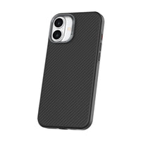 TUFF8 iPhone 16 Slim Carbon Case-Sleek Carbon Fibre Look: Showcases a modern carbon fiber-like design for a high-tech appearance.