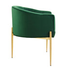 Modway Savour Tufted Performance Velvet Accent Chair - Emerald-Dense Foam Padding