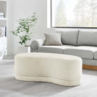 Modway Nimbus 48" Upholstered Ottoman Bench - Cream-Non-Marking Floor Glides