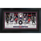 Alexander Ovechkin Washington Capitals 895 Goals with Puck - Framed Print - 30" x 18"-Premium nhl print