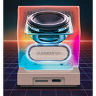 Divoom MiniToo Retro Pixel Art Bluetooth Speaker - Beige-Smart app synchronization: Effortlessly sync with your smartphone to display real-time notifications, weather, and custom messages