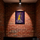 Frameworth LeBron James Los Angeles Lakers Power Slam - Framed Print - 38" W x 26" H-Finished size measures approximately 38 inches by 26 inches and arrives ready to hang with all hardware included
