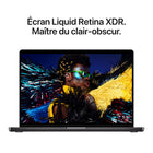 Apple - MacBook Pro 16 po - M5 Pro - CPU 18 cœurs - SSD 1 To - Mémoire 48 Go - Noir infini-Écran pro éclatant - L'écran Liquid Retina XDR 16,2 po affiche des pics de luminosité à 1 600 nits7, jusqu'à 1 000 nits de luminosité en continu et un contraste de 1 000 000:1
