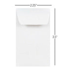 JAM Paper - Enveloppes #1 pour Pièces de Monnaie avec Colle Humectable, Blanc, 2 1/4 x 3 1/2, Paquet de 250-Imprimables et personnalisables : si vous souhaitez personnaliser ou étiqueter vos enveloppes sans problème, vous avez de la chance ! ces enveloppes sont imprimables, vous pouvez donc utiliser votre imprimante laser ou à jet d'encre domestique pour les adresser. elles sont imprimables sur des imprimantes commerciales numériques et offset. pas besoin de vous soucier des bavures ou des bourrages, car ce