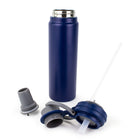 General Supply Goods + Co Stainless Steel Water Bottle with Dual lids - 730 ml - Navy-730 ml capacity