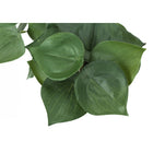 Monarch Specialties 8" Artificial Indoor Alocasia - Table - White Cement Pots - Set of 2-Product dimensions: 8 in. L x 7 in. W x 8 in. H (each plant)