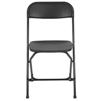 Flash Furniture – Chaise pliante Hercules en plastique d’une capacité de 800 lb, noir, 4/pqt-Plastique noir