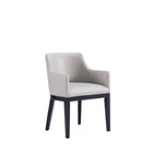Manhattan Comfort Gansevoort 22.5" Modern Faux Leather Upholstered Dining Armchair - Light Grey-Weight Capacity: 300 lb