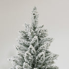 HOMCOM - Arbre de Noël artificiel floqué de 9 pieds avec base en acier - vert-Conception en 4 sections pour un assemblage sans problème