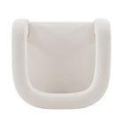 Manhattan Comfort - Amirah fauteuil d’appoint moderne en velours capitonné 28,94" - blanc - lot de 2-25,79 po L x 23 po l x 27,17 po H