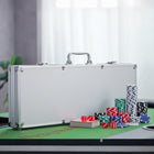 Soozier - Ensemble de Jetons De Poker 11,5 g De Haute Qualité Avec Mallette En Aluminium Argenté-500 jetons de poker rayés de haute qualité de 11,5 grammes et autres accessoires de poker garantissent une utilisation à long terme 