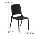 Flash Furniture HERCULES Series Black High Density Stackable Melody Band/Music Chair-Ergonomically Contoured Design