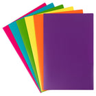 JAM Paper - Chemises de présentation Legal en plastique robuste à 2 pochettes - couleurs tendance assorties - Paquet de 6-Quantité : 6 dossiers par paquet | Un pour chaque sujet et projet