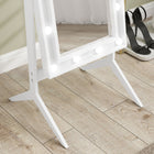 HOMCOM Full Length Mirror with Lights Adjustable Angles - 18.4" W x 60.2" H - White-Colour: White 