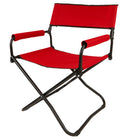 My Home My Living Outdoor Director's Chairs - Red - 2 Pack-Folded size" 22.5"W x 4"D x 27"h 