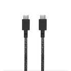 Native Union Belt USB-C to USB-C 1.2m Cable - Cosmos Black-1.2m length for effortless on-the-go carry. Reinforced braiding & ultra-strong aramid fibre core withstand wear & tear