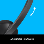 Logitech USB H340 Headset-Convenient 6-foot (1.8 m) cable length