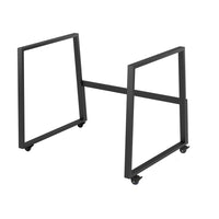 Rocelco Floor Stand with Casters for DADR40 and DADR46 - Black-HEAVY DUTY STANDING DESK FLOOR STAND: Converts your DADR-40 or DADR-46 desk riser into a full mobile sit to stand workstation (desk risers sold separately)