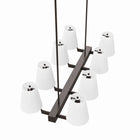 Modway Enthrall 8-Light Chandelier - White/Brass-Bulbs Not Included