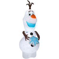 GEMMY Airblown Inflatable Christmas Olaf with Snowflake - 131" x 47"-Giant size: 11-ft tall