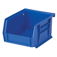 Kleton Stack & Hang Bin - 4-1/8" W x 3" H x 5-3/8" D - Blue-Designed to hang from bin racks, panels, rails and carts