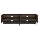Hudson&Canal Montello TV Stand for TV's up to 78" - Alder Brown-Clean with a soft, dry cloth and no harsh chemicals or abrasive cleaning materials