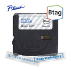 Brother Genuine BTAG133 Label Tape for P-touch Label Makers - Blue on Clear - 12 mm W x 4 m L-Btag + P-touch = the ultimate creative team. Use Genuine 12 mm Btag non-laminated label tapes exclusively with Brother P-touch PT-N10, PT-N20, and PT-N25BT label makers.
