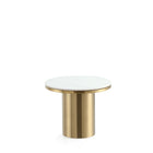 Manhattan Comfort Glenn 19.68" Modern Glam End Table - Gold-Modern End Table for Living Room Use